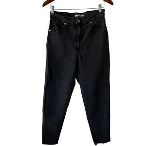 Levi's Black High Waisted Mom Jeans 29